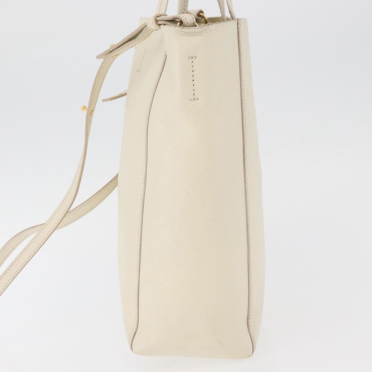 Celine Phantom Cabas Tote Leather Small Wit