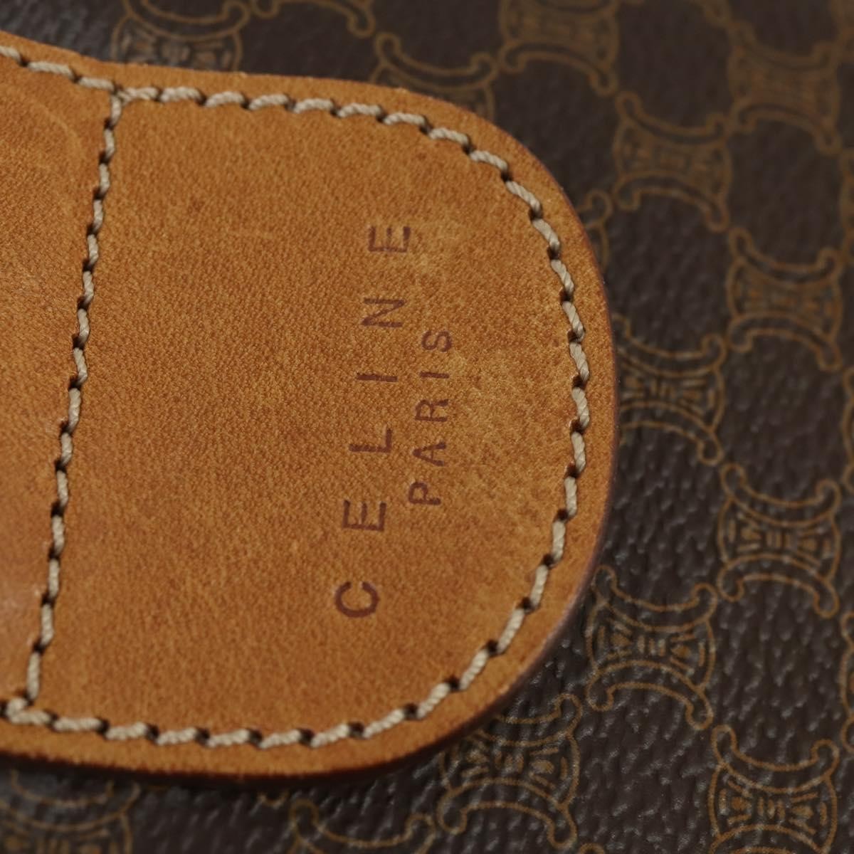 Celine Celine Vintage Macadam Boston bag Canvas and Leather Bruin