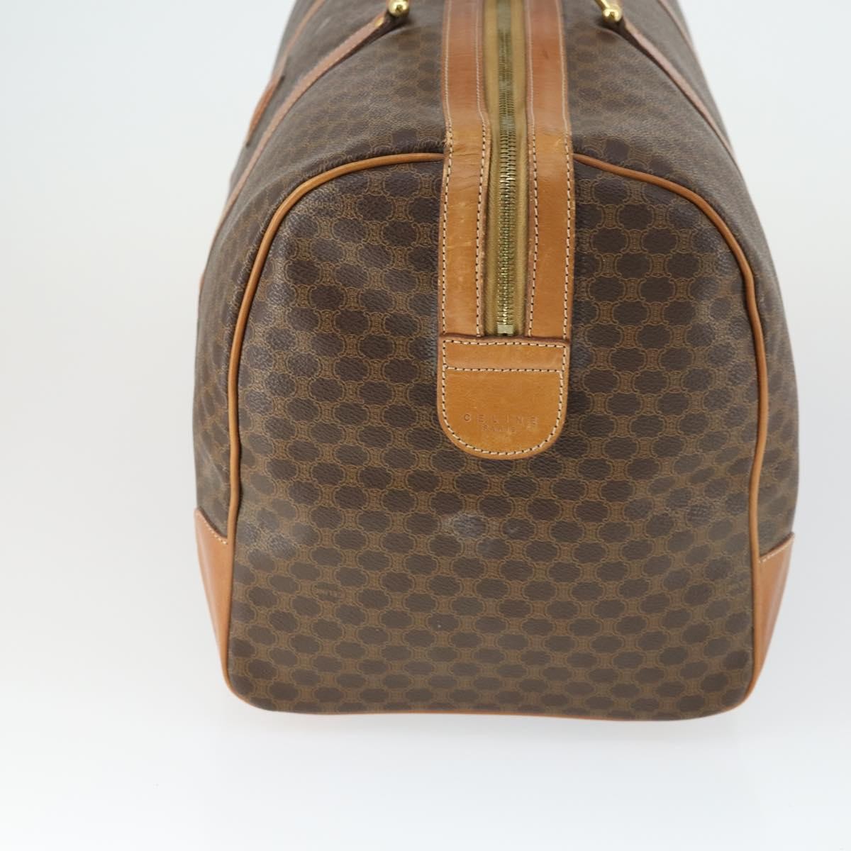 Celine Celine Vintage Macadam Boston bag Canvas and Leather Bruin