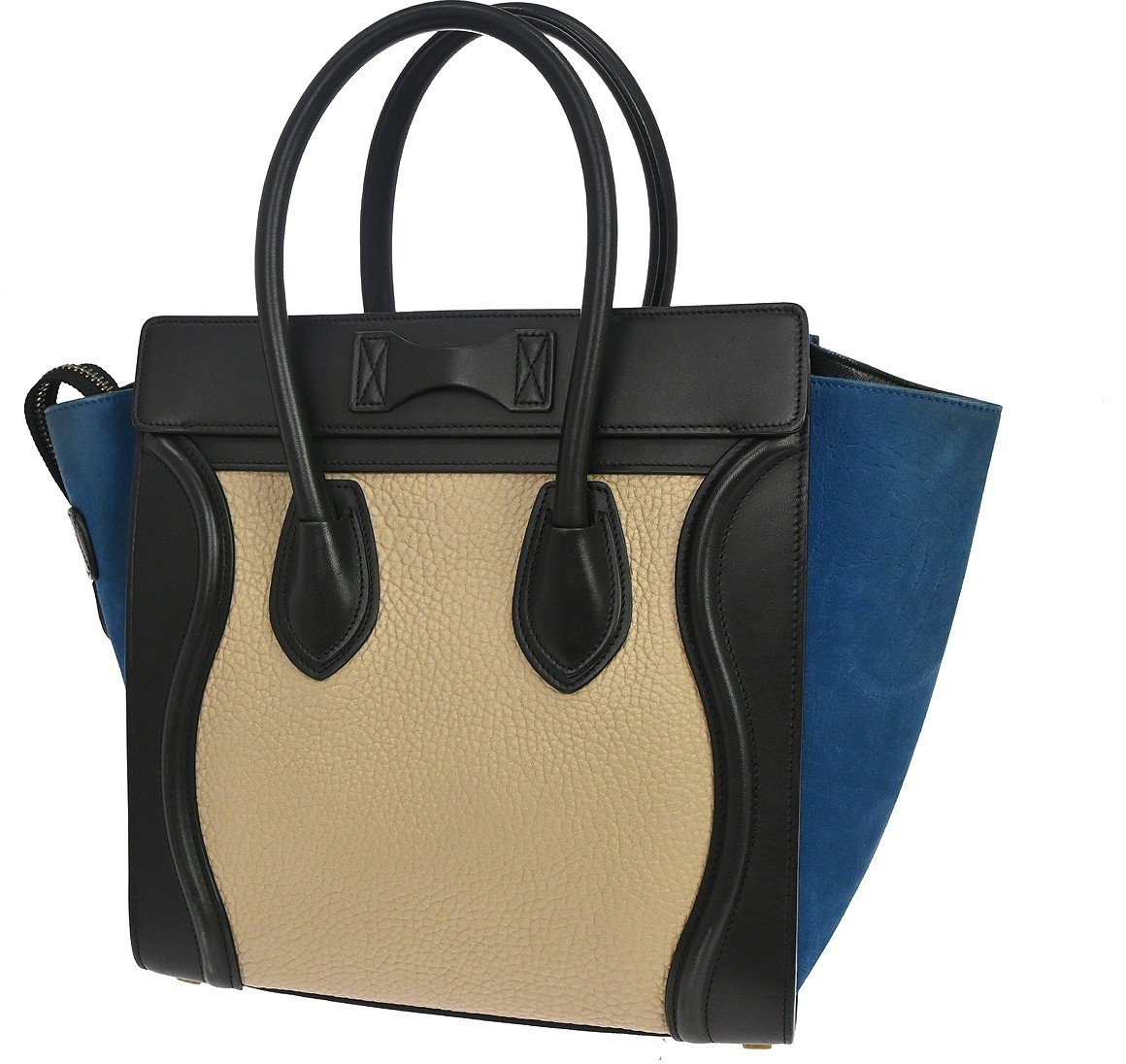 Celine Tricolor Luggage Leather Medium Divers