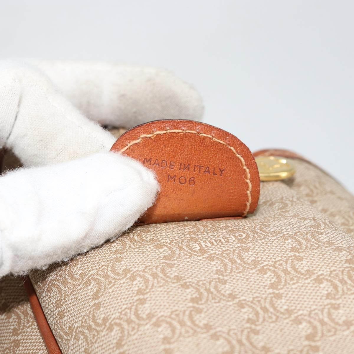 Celine Vintage Macadam Canvas Beige