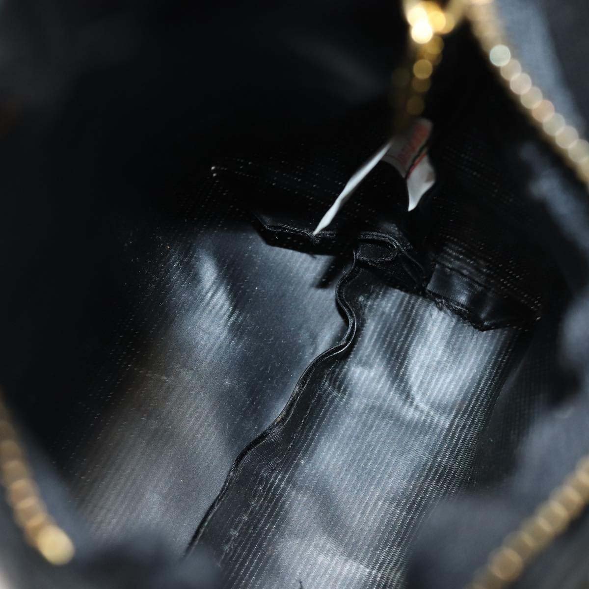 Celine Circle Logo Pouch Nylon Zwart