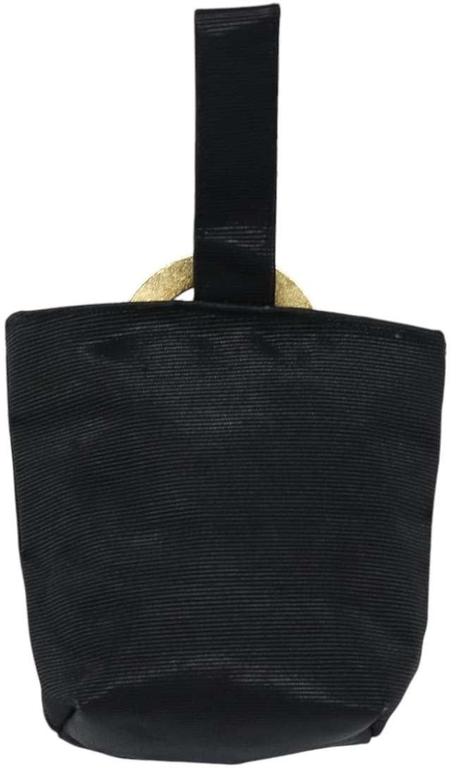 Celine Circle Logo Pouch Nylon Zwart