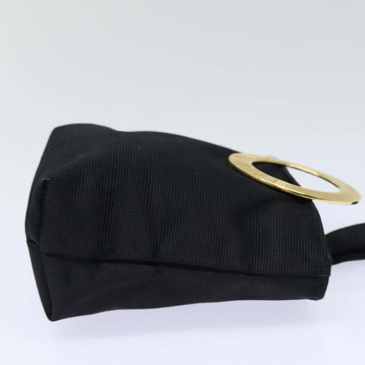 Celine Circle Logo Pouch Nylon Zwart
