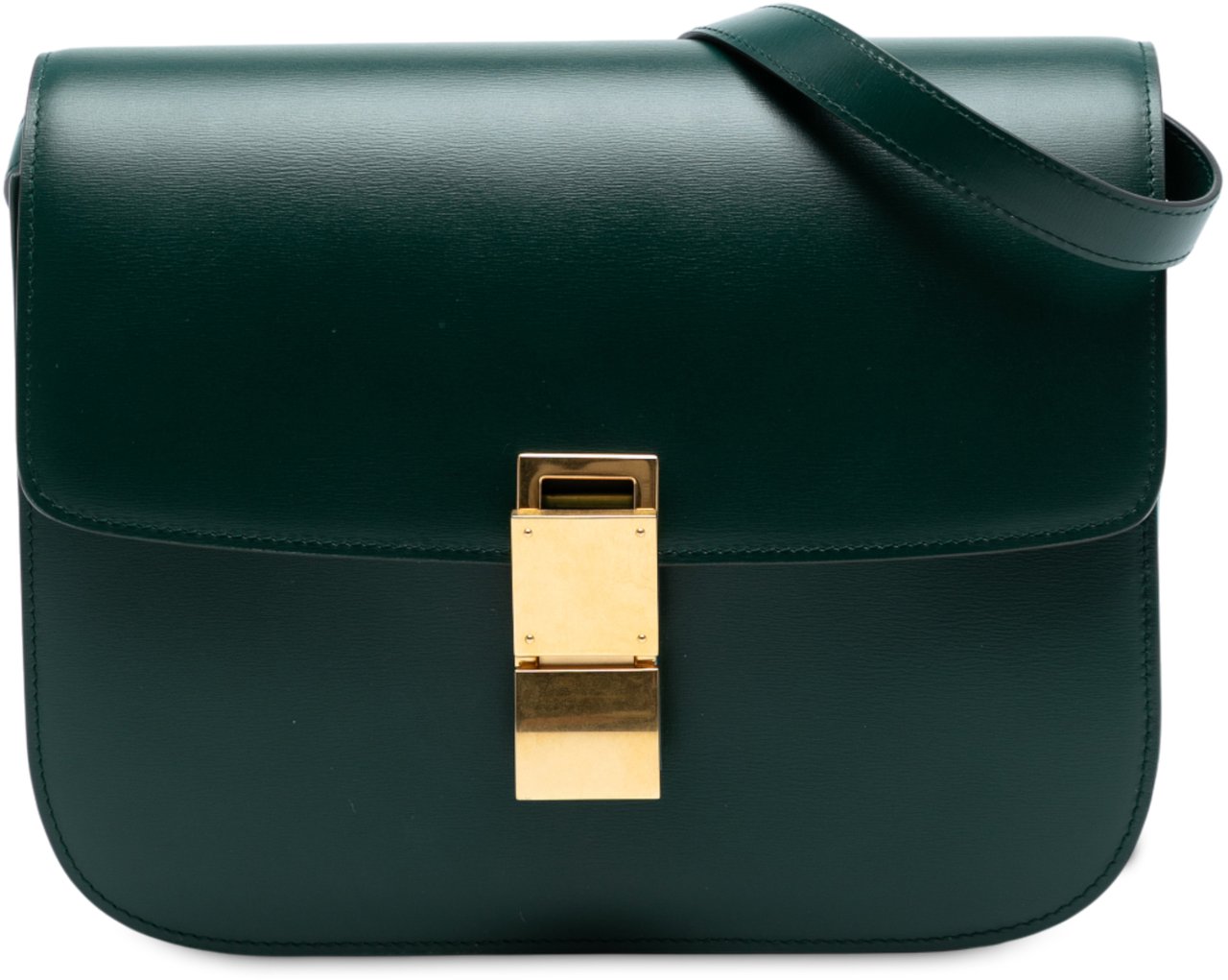 Celine Medium Calfskin Classic Box Groen