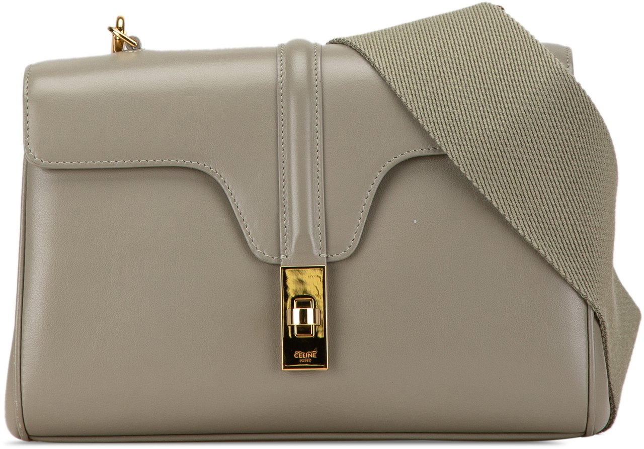 Celine Teen Smooth Calfskin Soft 16 Crossbody Groen