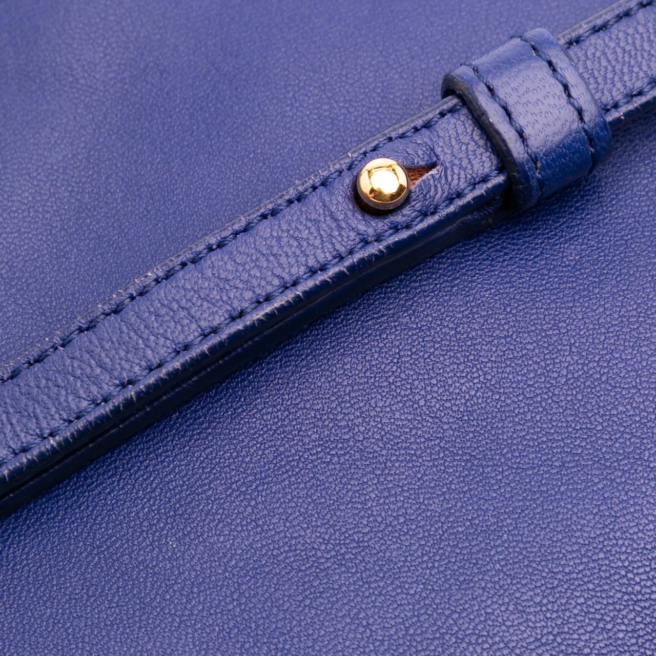 Celine Large Lambskin Trio Crossbody Blauw