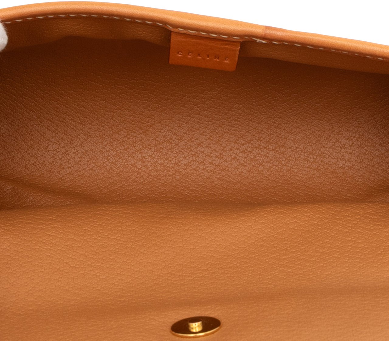 Celine Macadam Coated Canvas Clutch Bruin