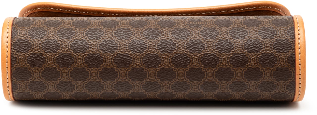 Celine Macadam Coated Canvas Clutch Bruin