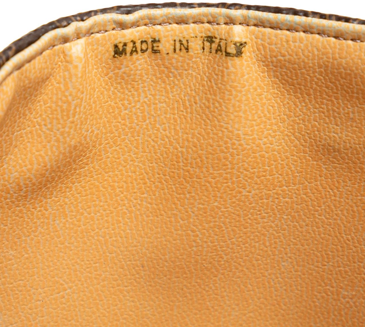 Celine Macadam Coated Canvas Clutch Bruin