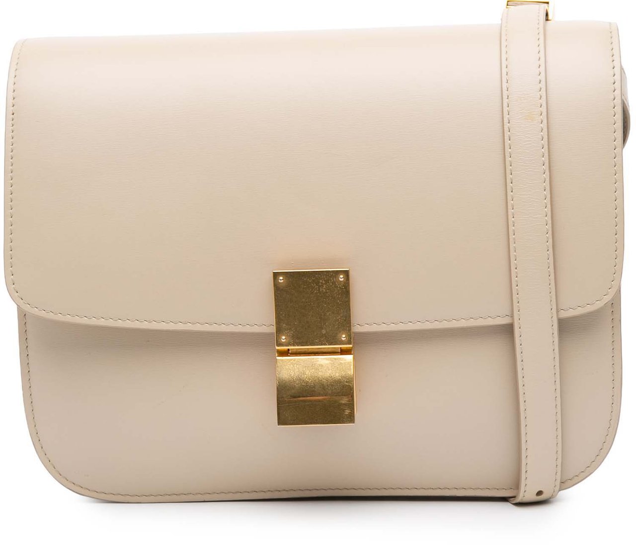Celine Medium Calfskin Classic Box Bruin