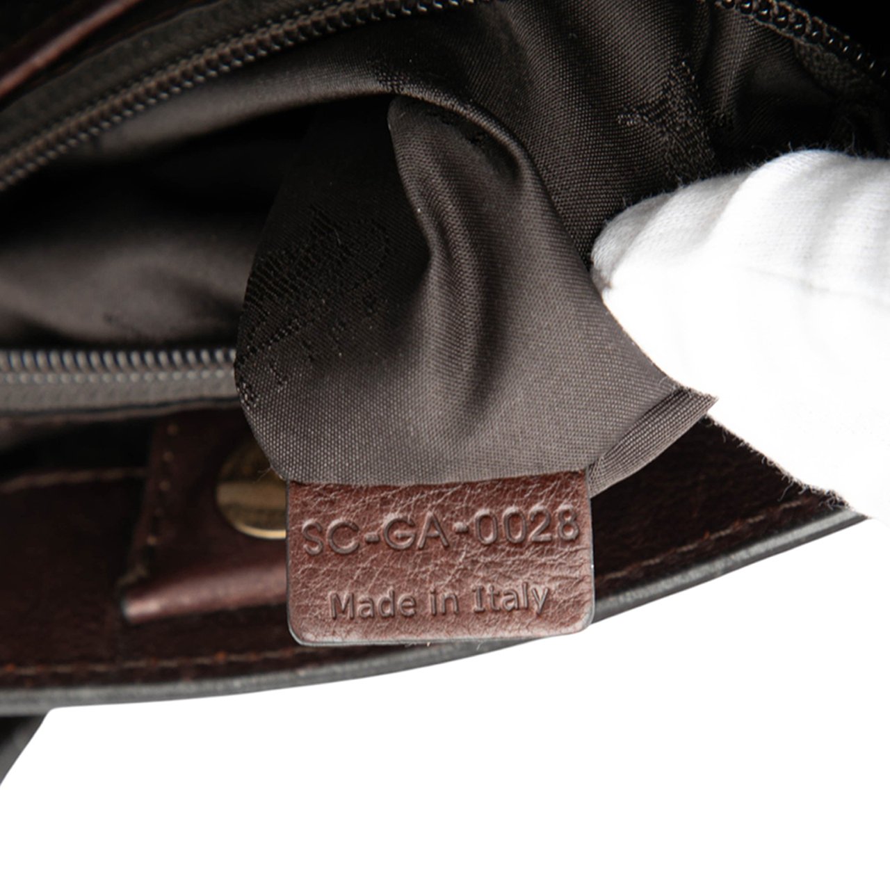 Celine Leather Orlov Satchel Bruin