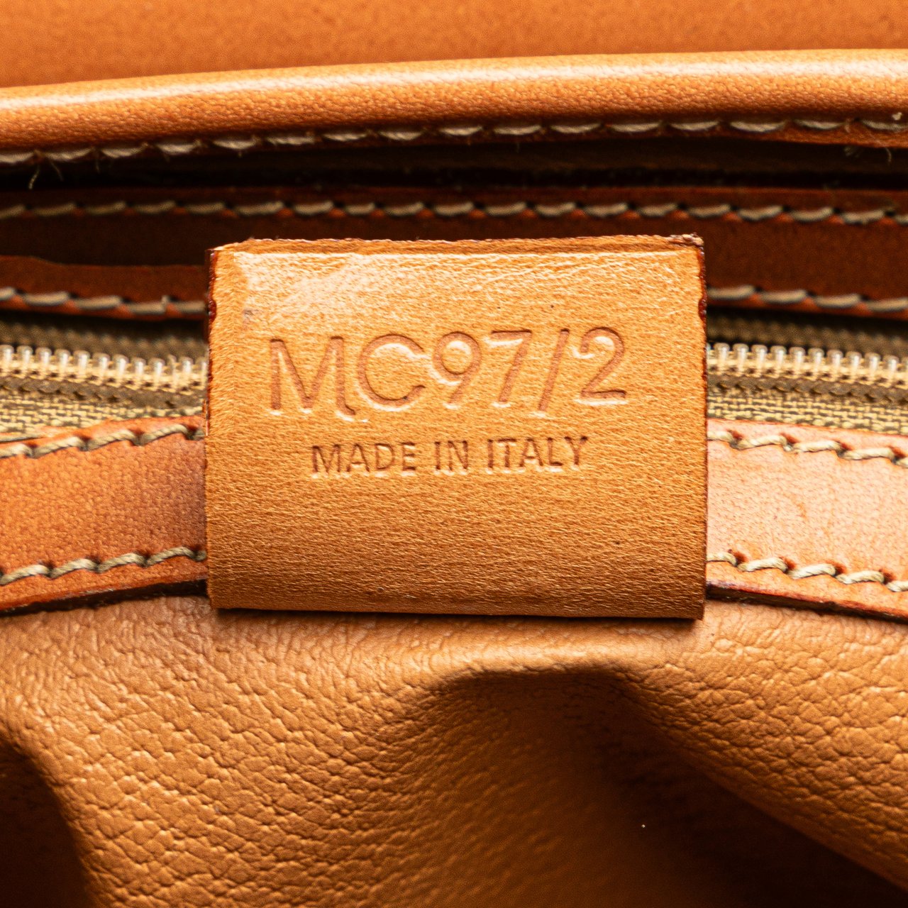 Celine Macadam Coated Canvas Triomphe Blason Handbag Bruin