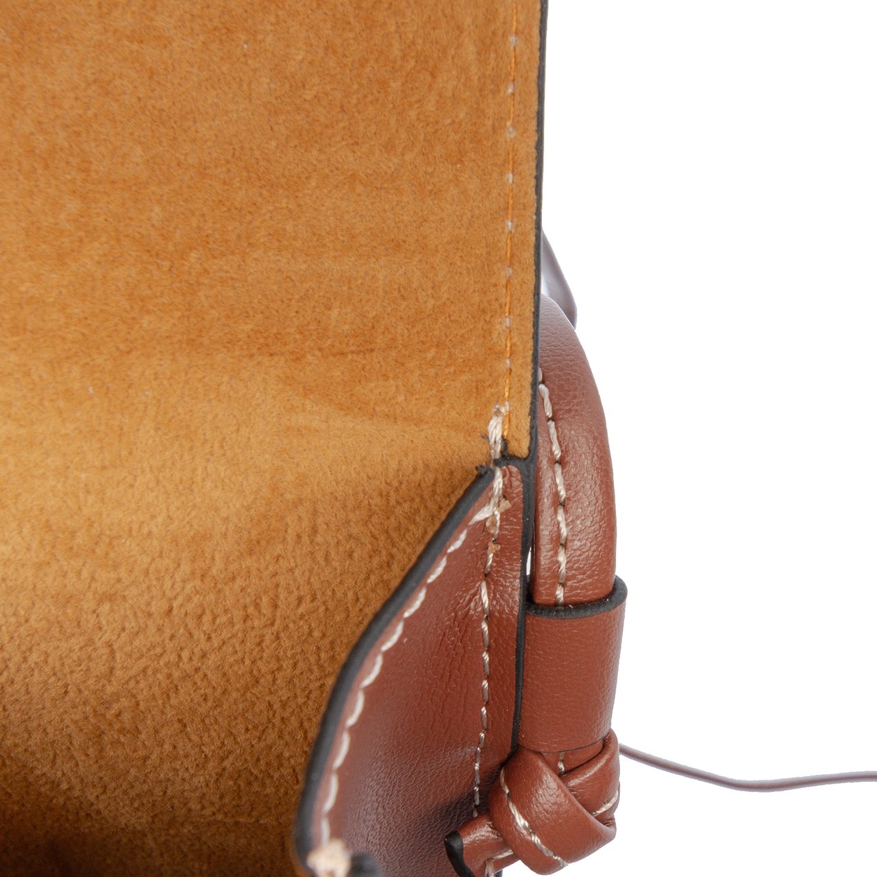 Celine Leather Phone Pouch Flap Crossbody Bruin