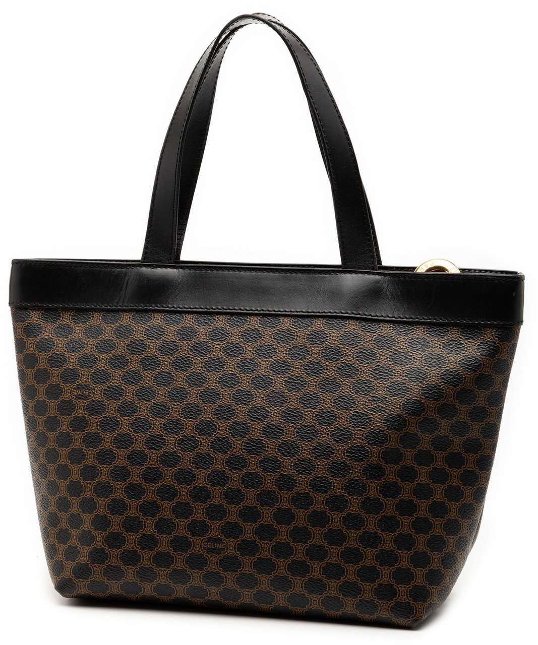 Celine Macadam Coated Canvas Handbag Zwart