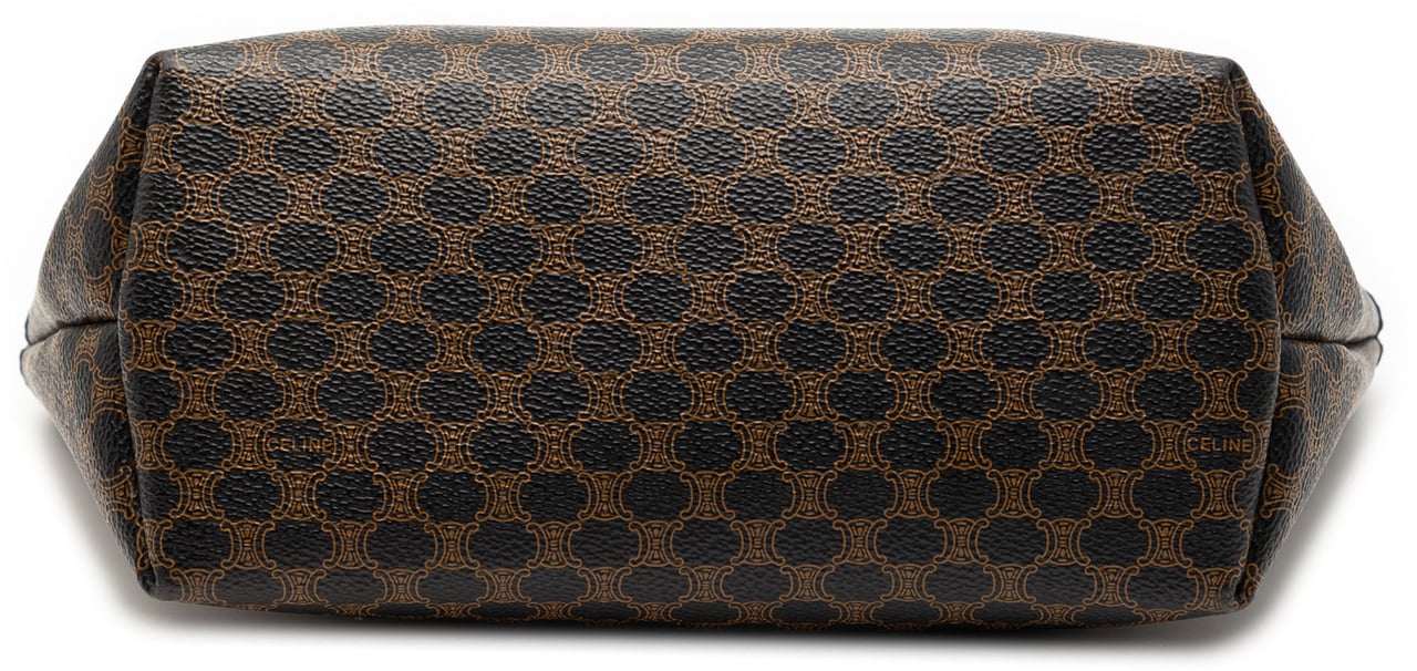 Celine Macadam Coated Canvas Handbag Zwart