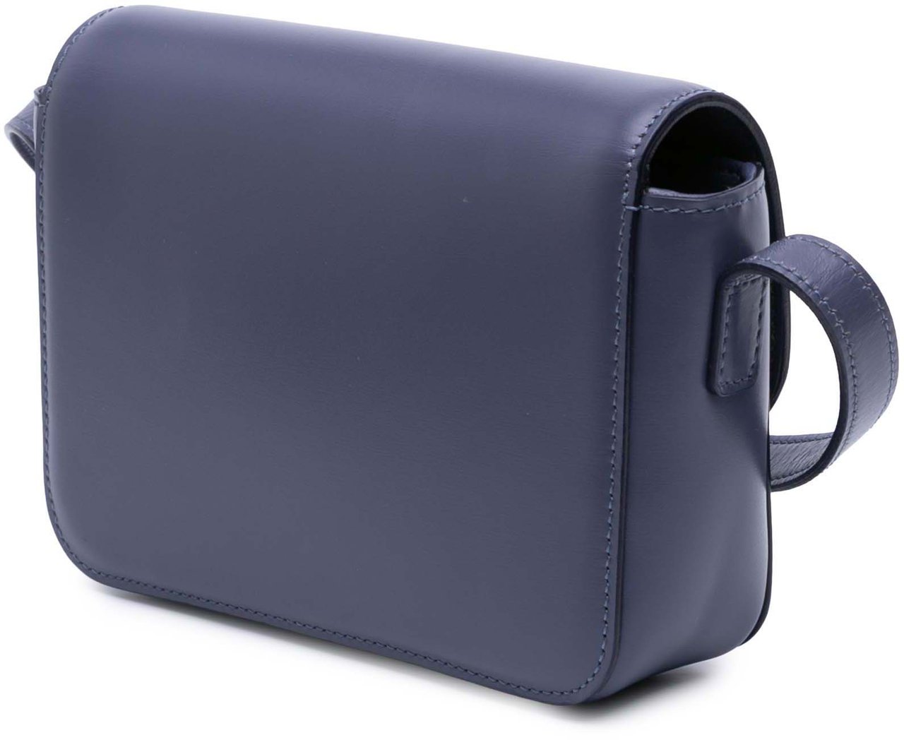 Celine Teen Shiny Calfskin Triomphe Crossbody Paars