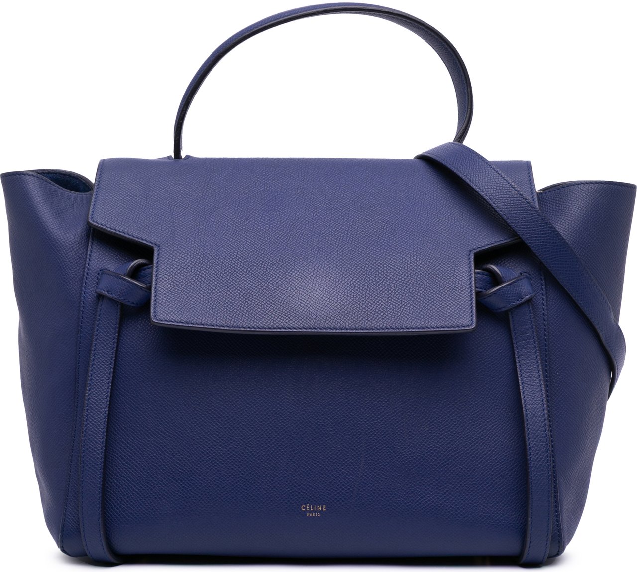 Celine Mini Grained Calfskin Belt Bag Blauw