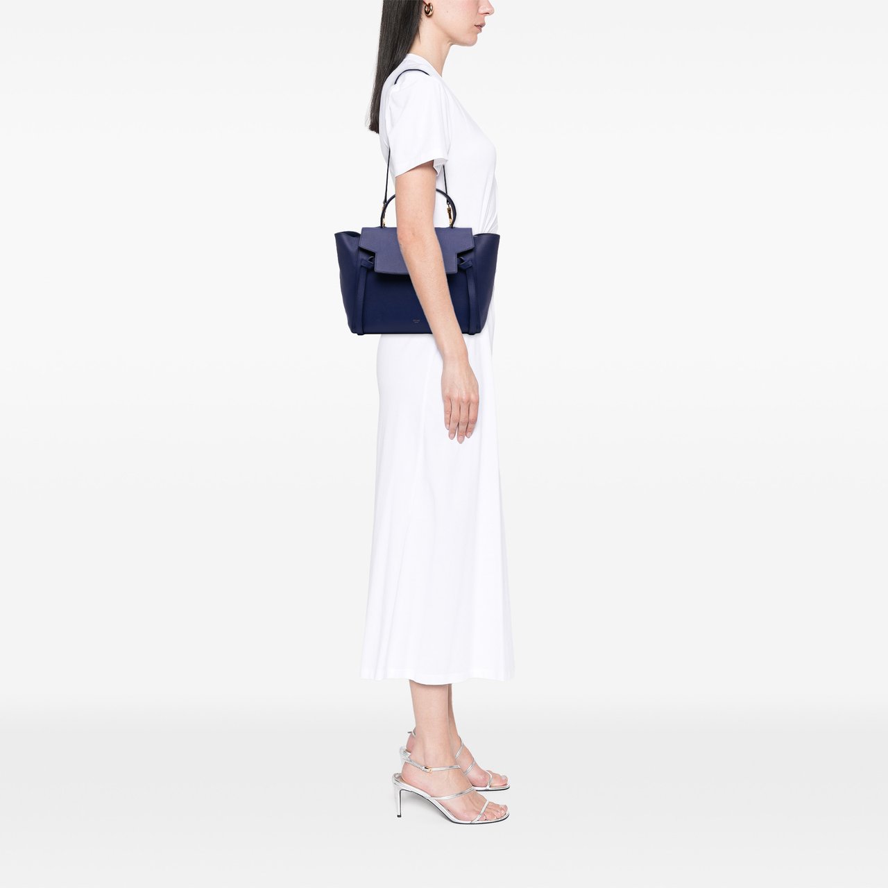 Celine Mini Grained Calfskin Belt Bag Blauw