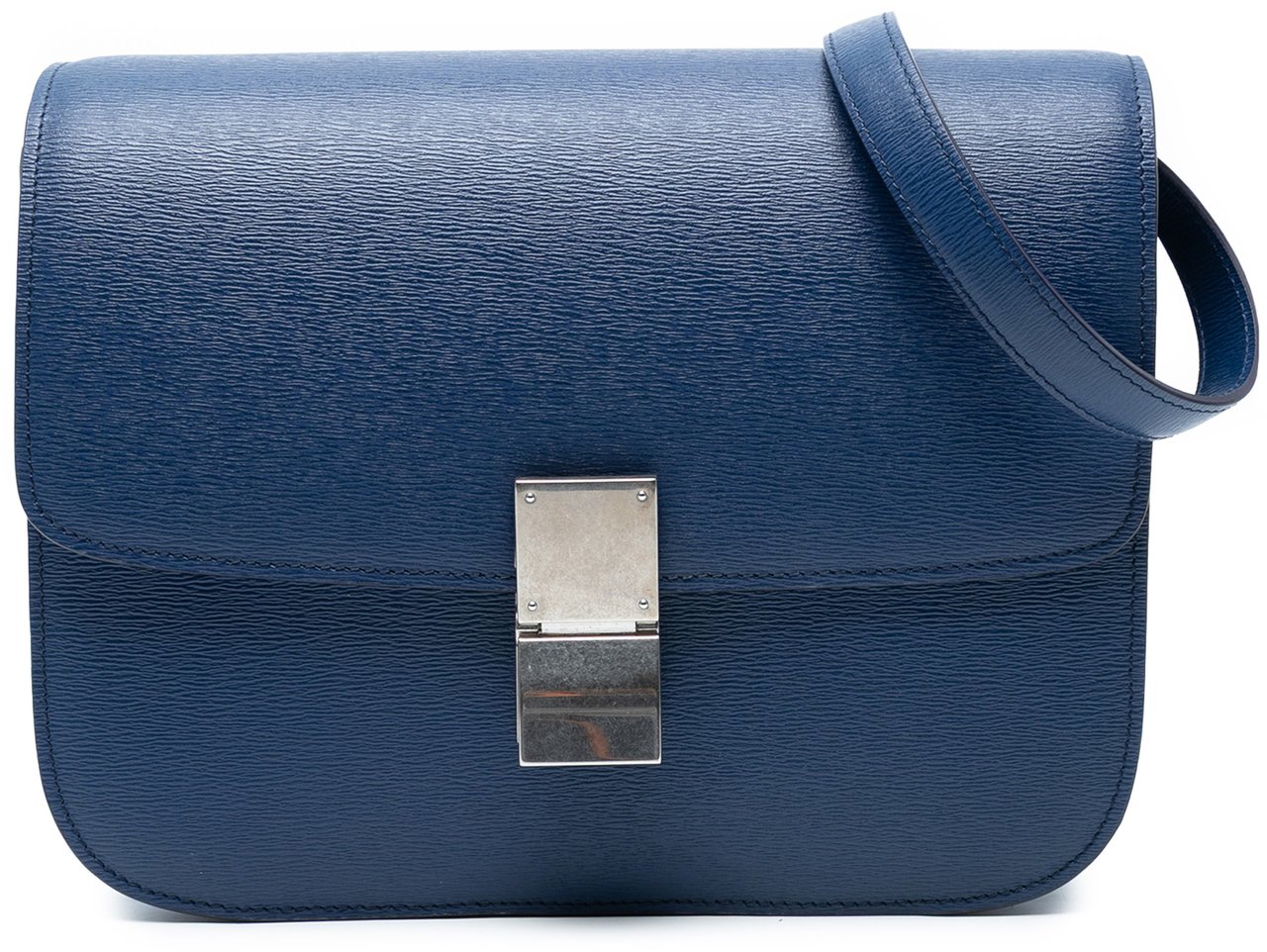 Celine Medium Calfskin Classic Box Blauw