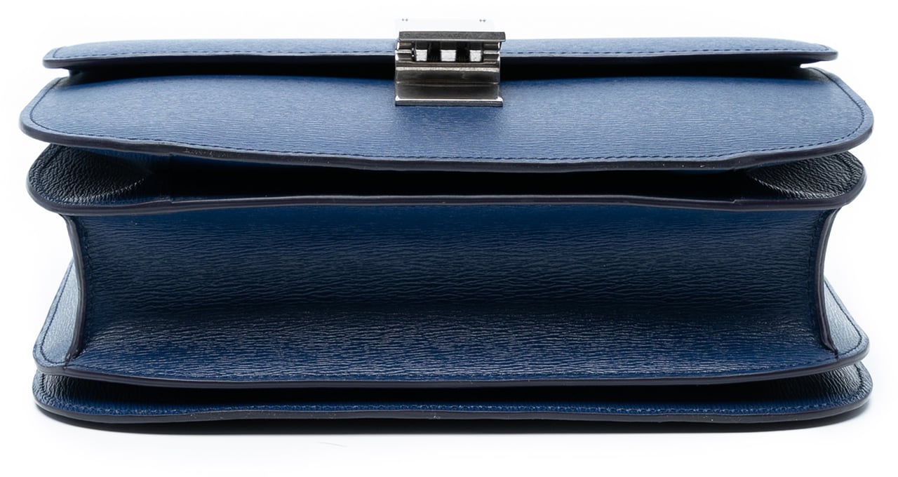 Celine Medium Calfskin Classic Box Blauw