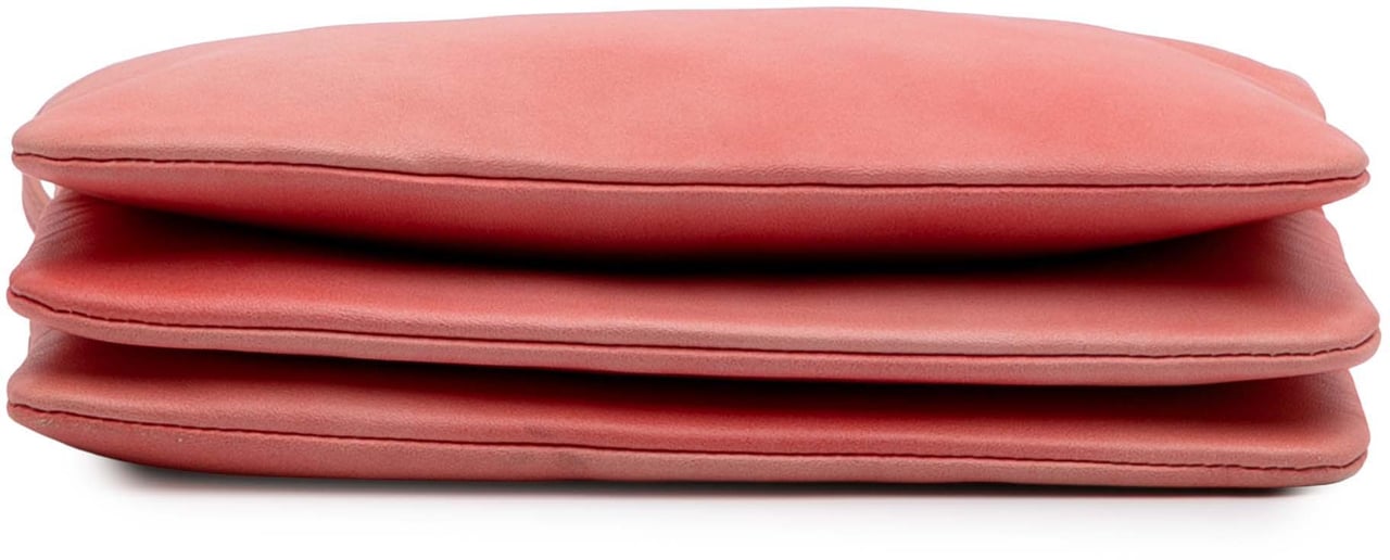 Celine Small Lambskin Trio Crossbody Roze