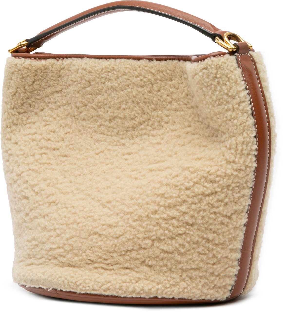 Celine Shearling Bucket 16 Bruin