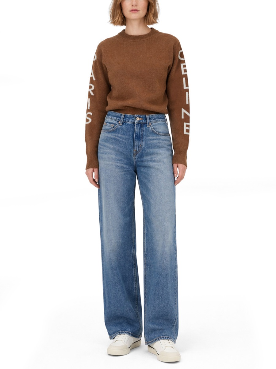 Celine Light Blue Jolene Cotton Jeans Blauw