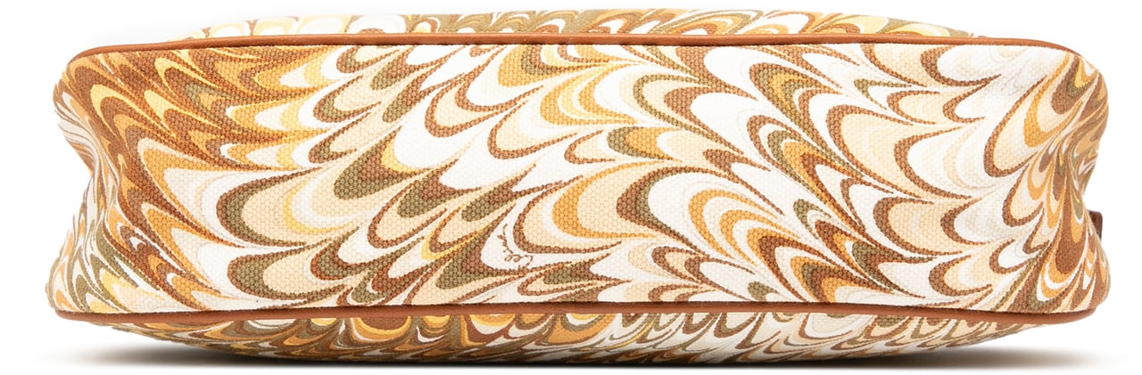 Celine Printed Canvas Shoulder Bag Bruin