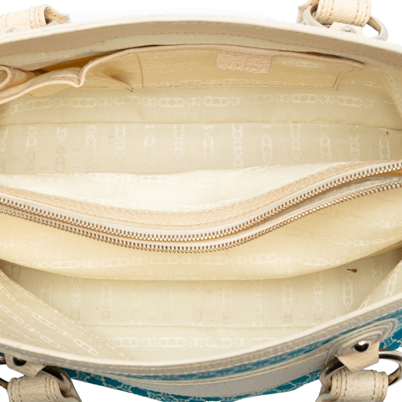 Celine Macadam Canvas Boogie Handbag Blauw