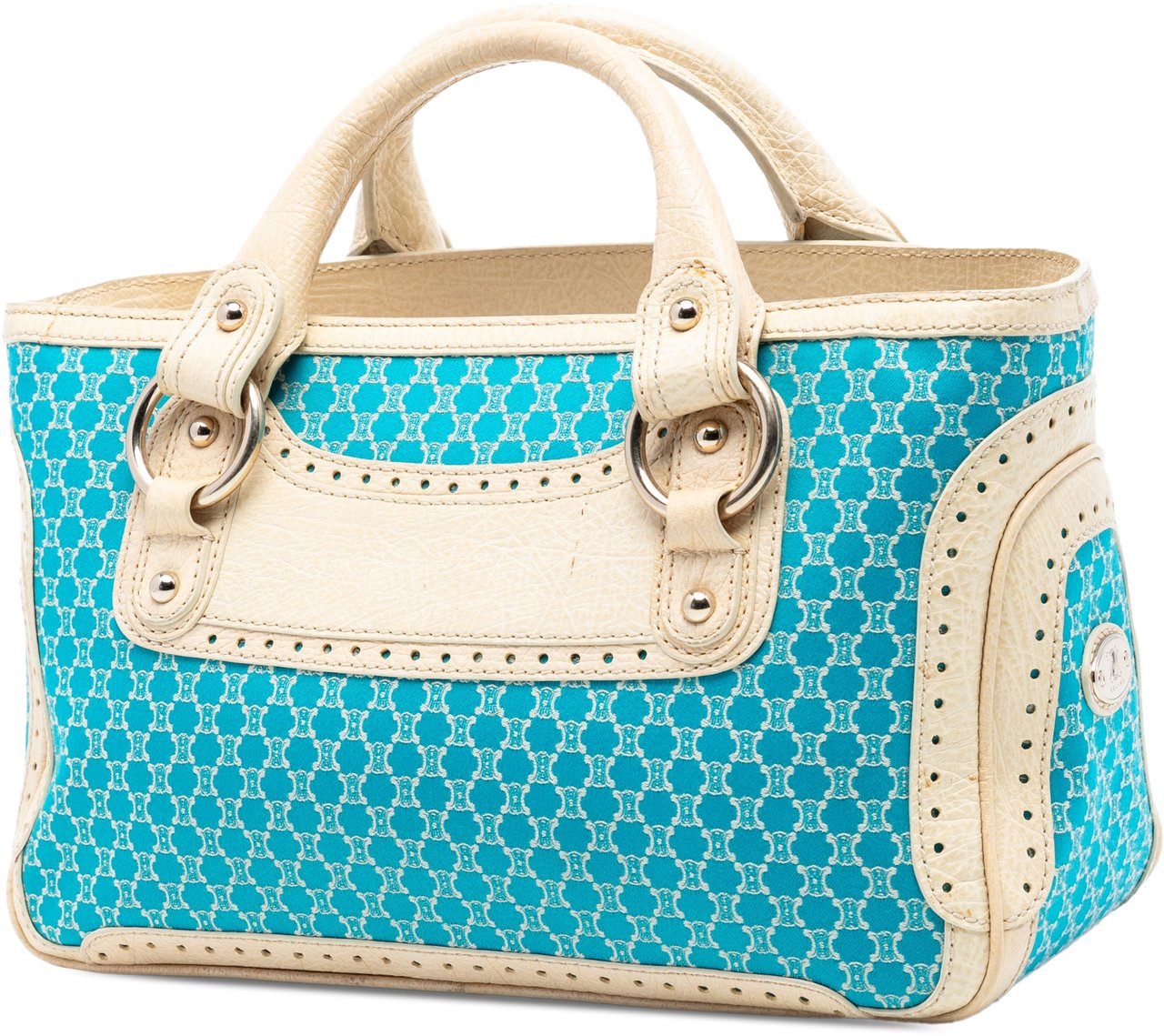 Celine Macadam Canvas Boogie Handbag Blauw