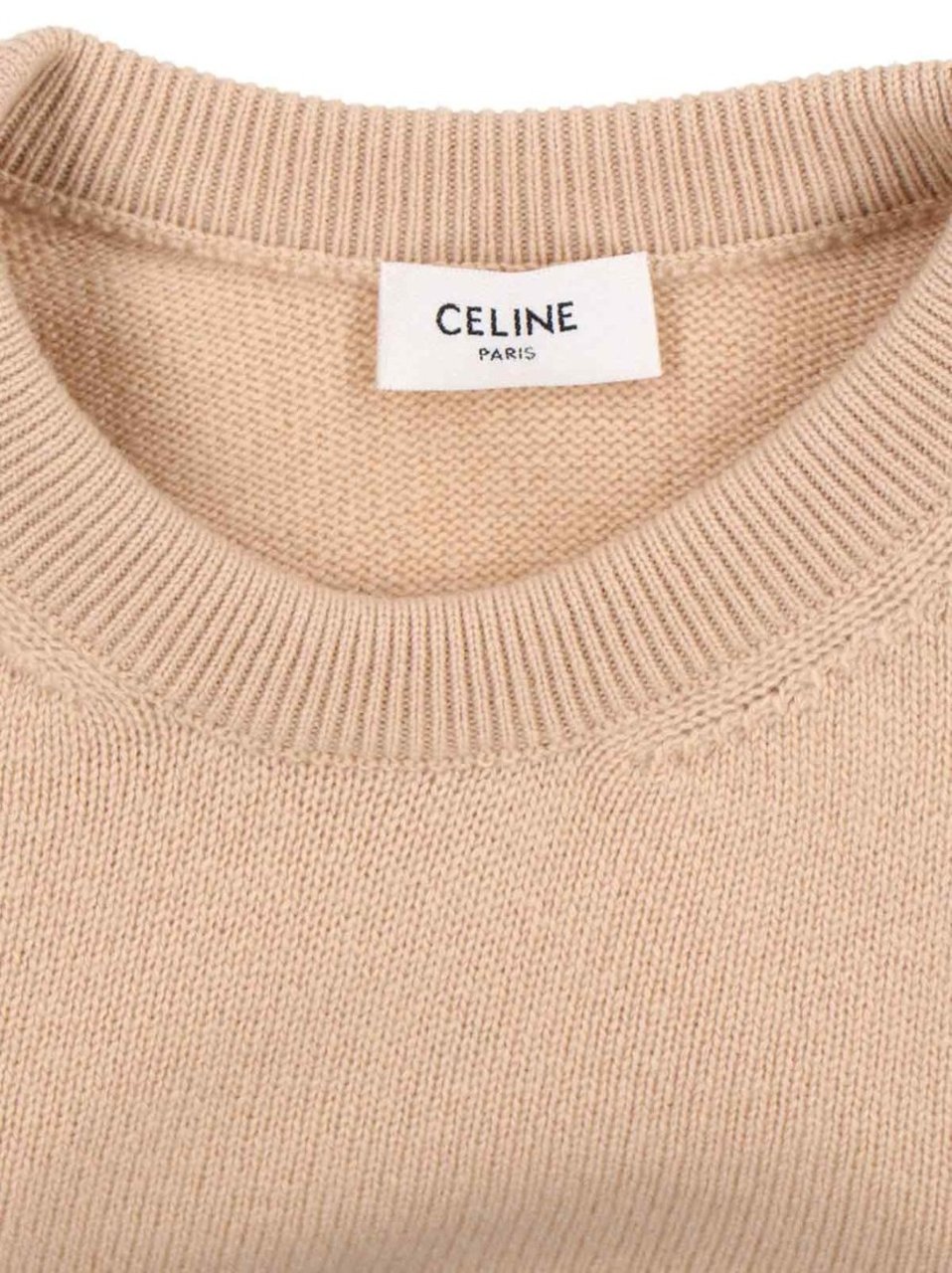 Celine Cashmere Tank Top With Ribbed Finishes And Straight Hem Roze