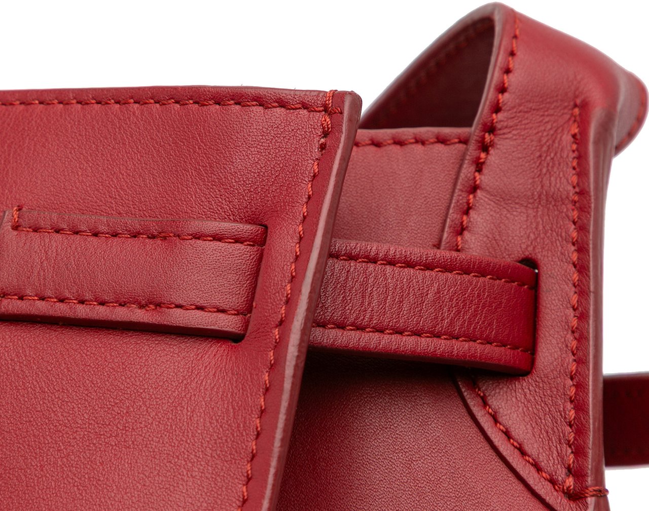 Celine Leather Big Bag Bucket Crossbody Rood