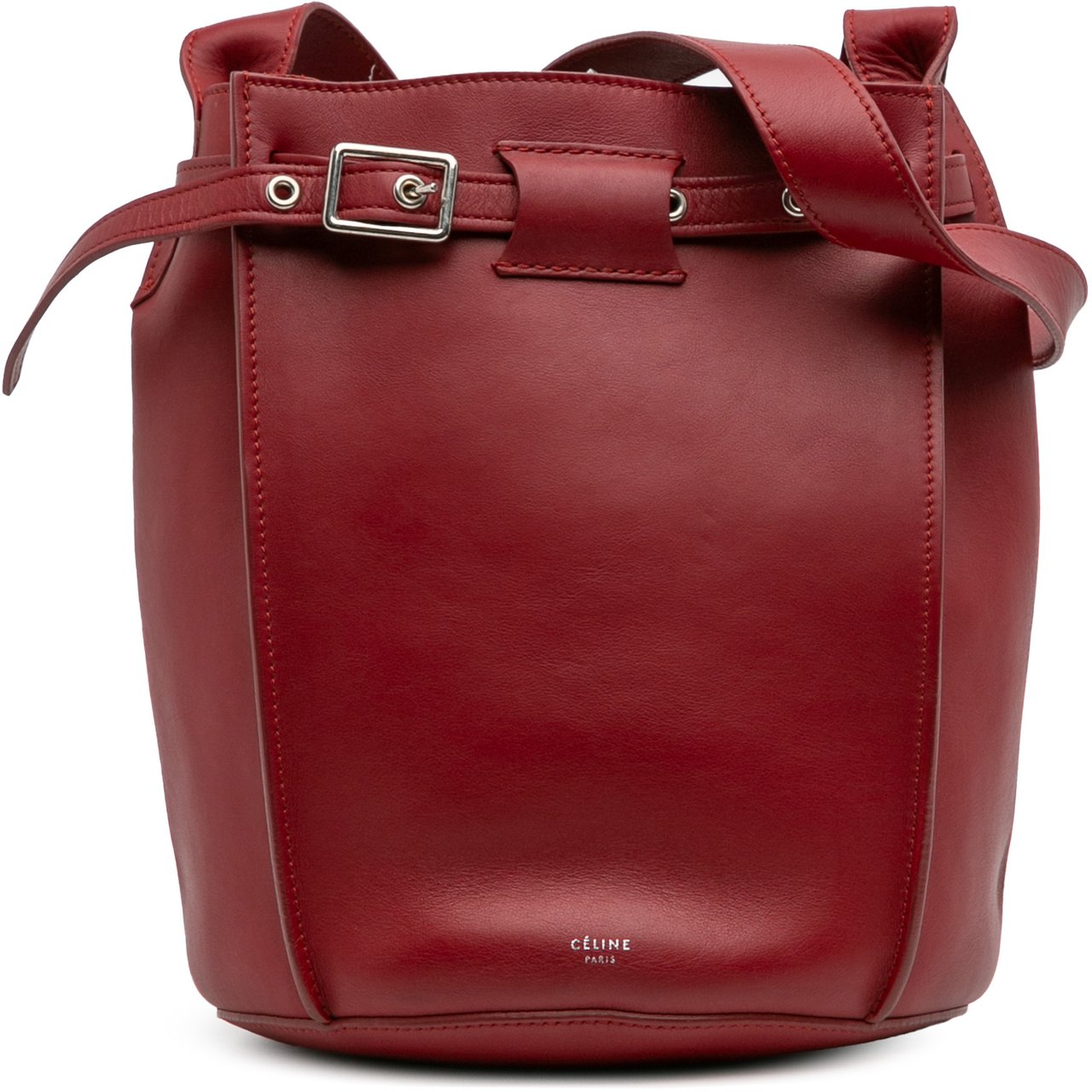 Celine Leather Big Bag Bucket Crossbody Rood