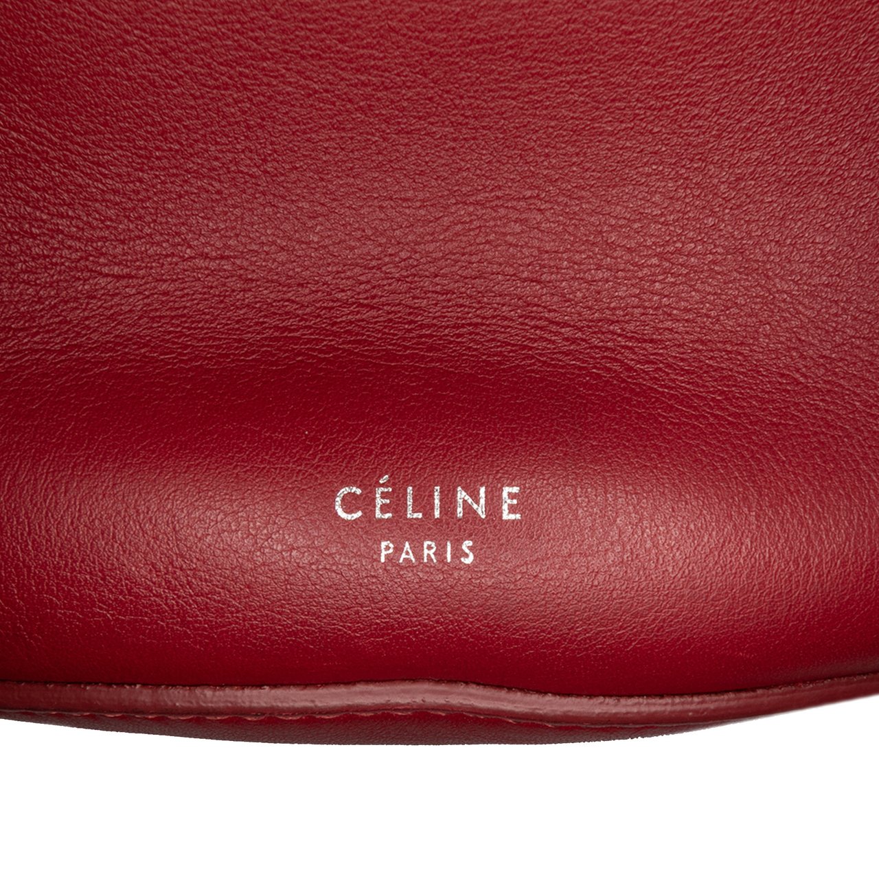 Celine Leather Big Bag Bucket Crossbody Rood
