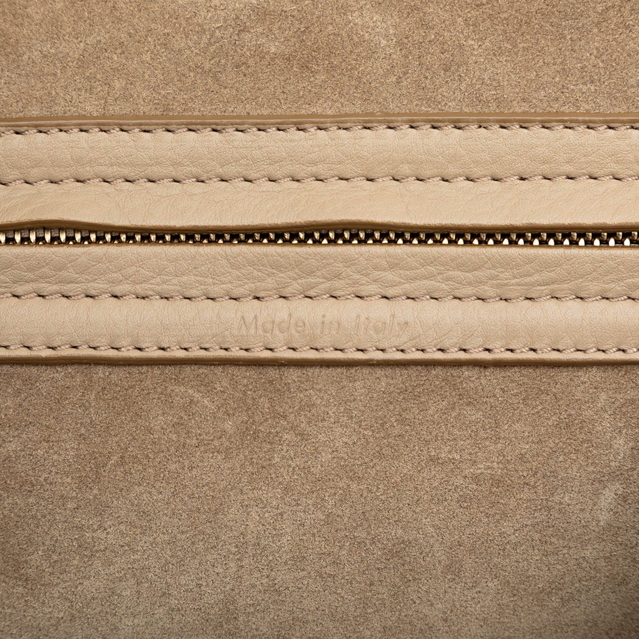 Celine Medium Leather Luggage Phantom Tote Bruin