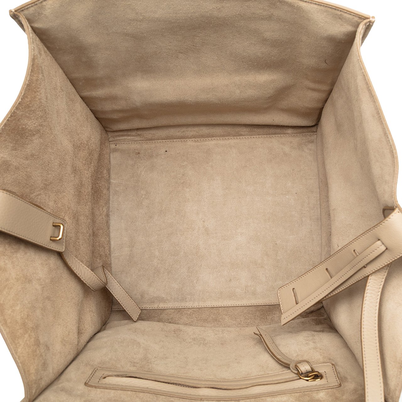 Celine Medium Leather Luggage Phantom Tote Bruin