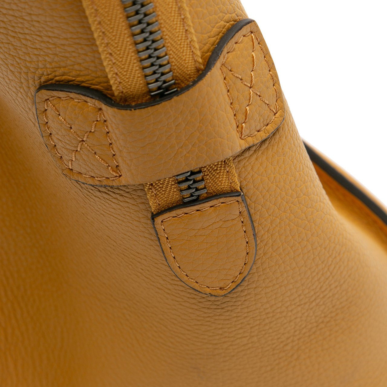 Celine Mini Drummed Calfskin Luggage Tote Geel