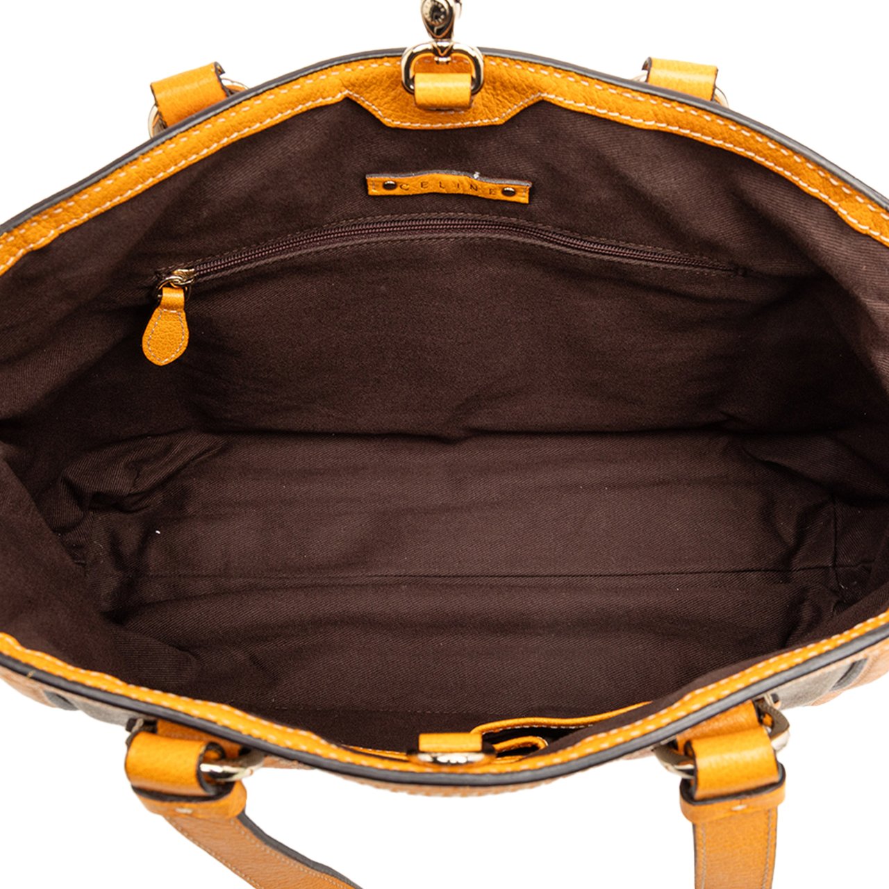 Celine Canvas Carriage Tote Bruin