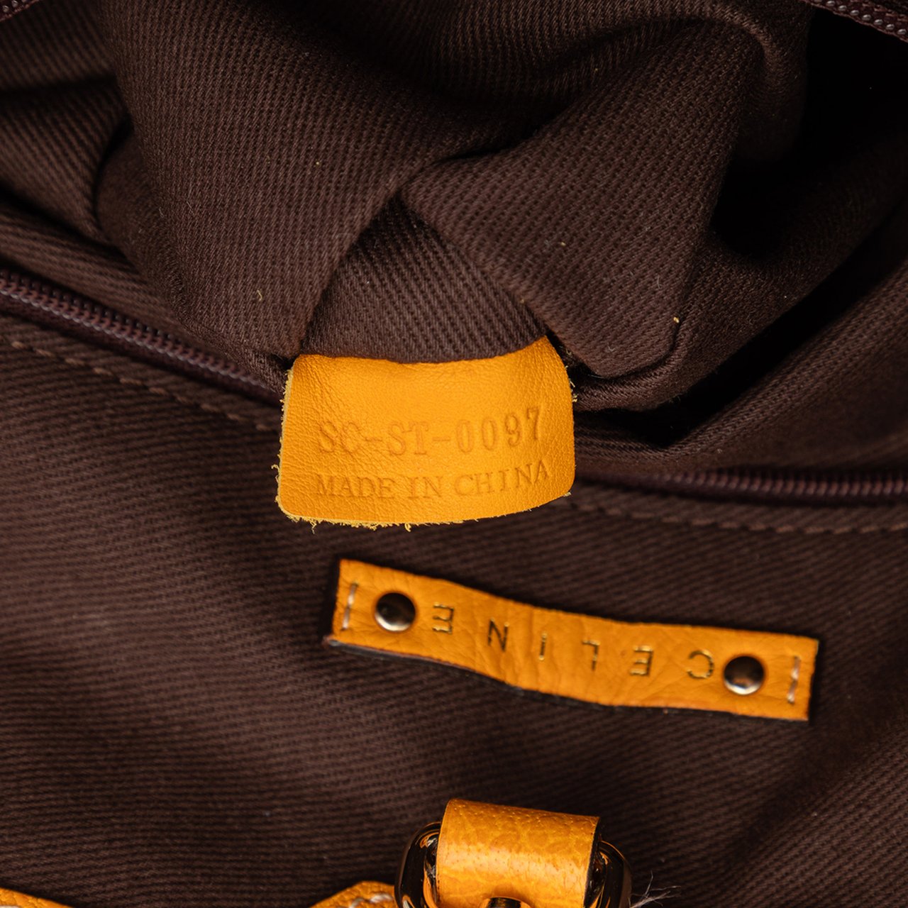 Celine Canvas Carriage Tote Bruin