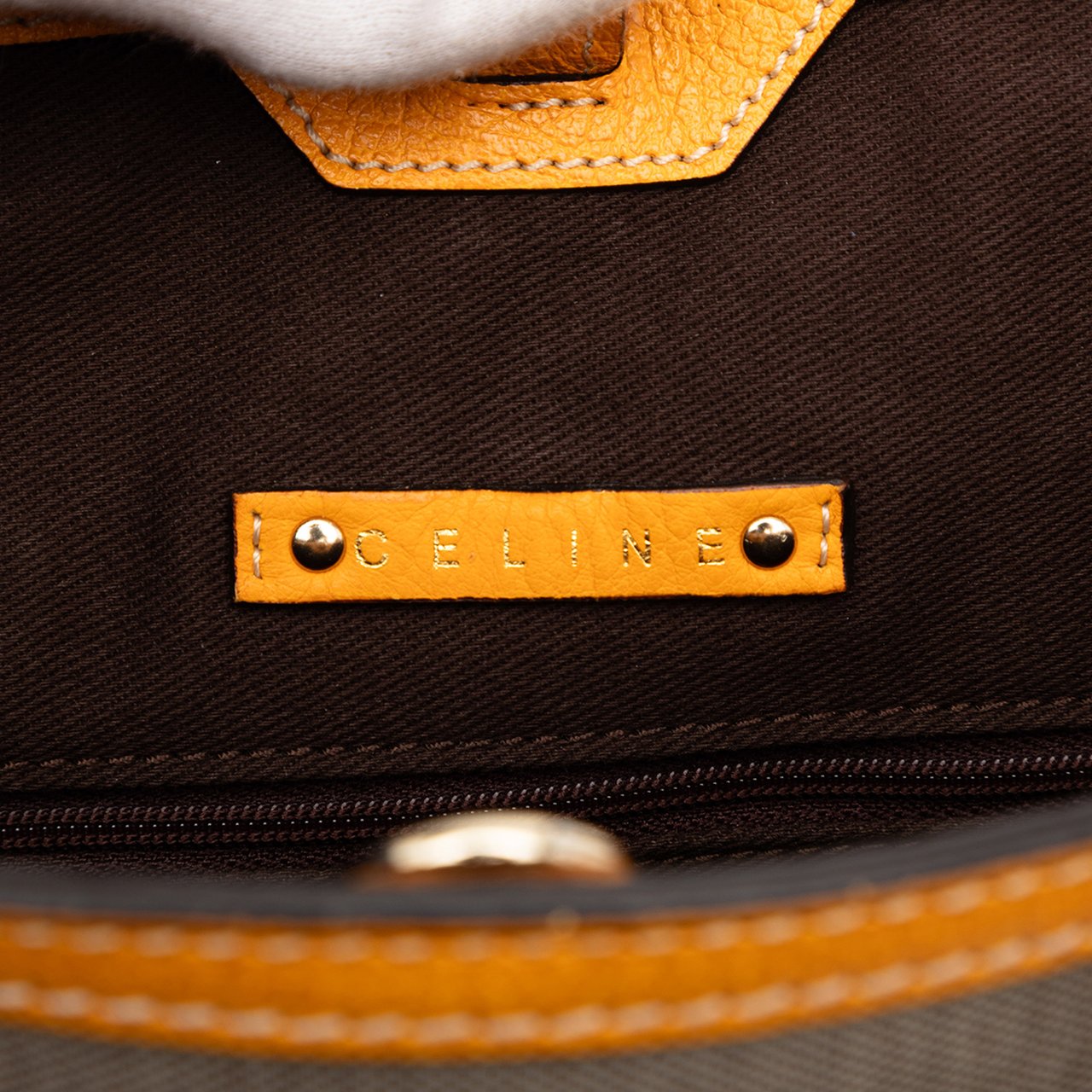 Celine Canvas Carriage Tote Bruin