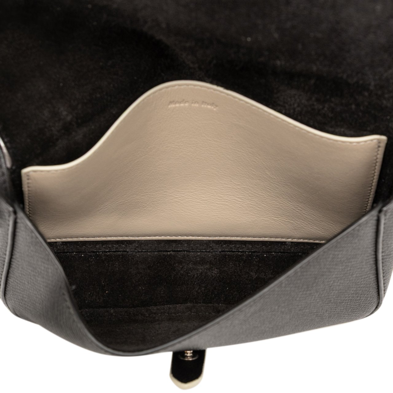 Celine Leather Strap Clutch Zwart