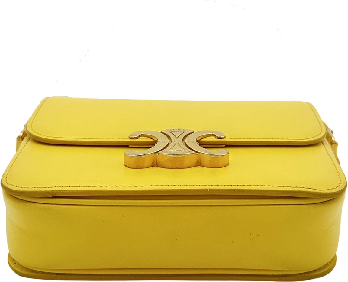 Celine Celine Small Triomphe - Yellow Geel