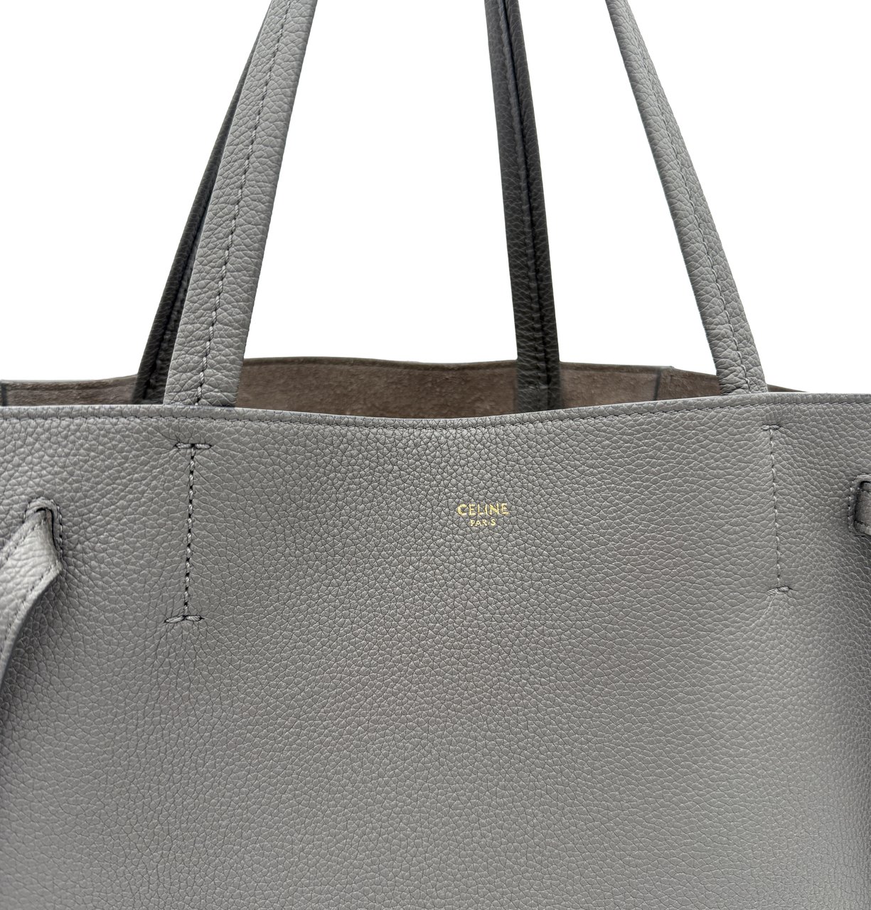 Celine Celine Medium Phantom Cabas - Taupe Grijs