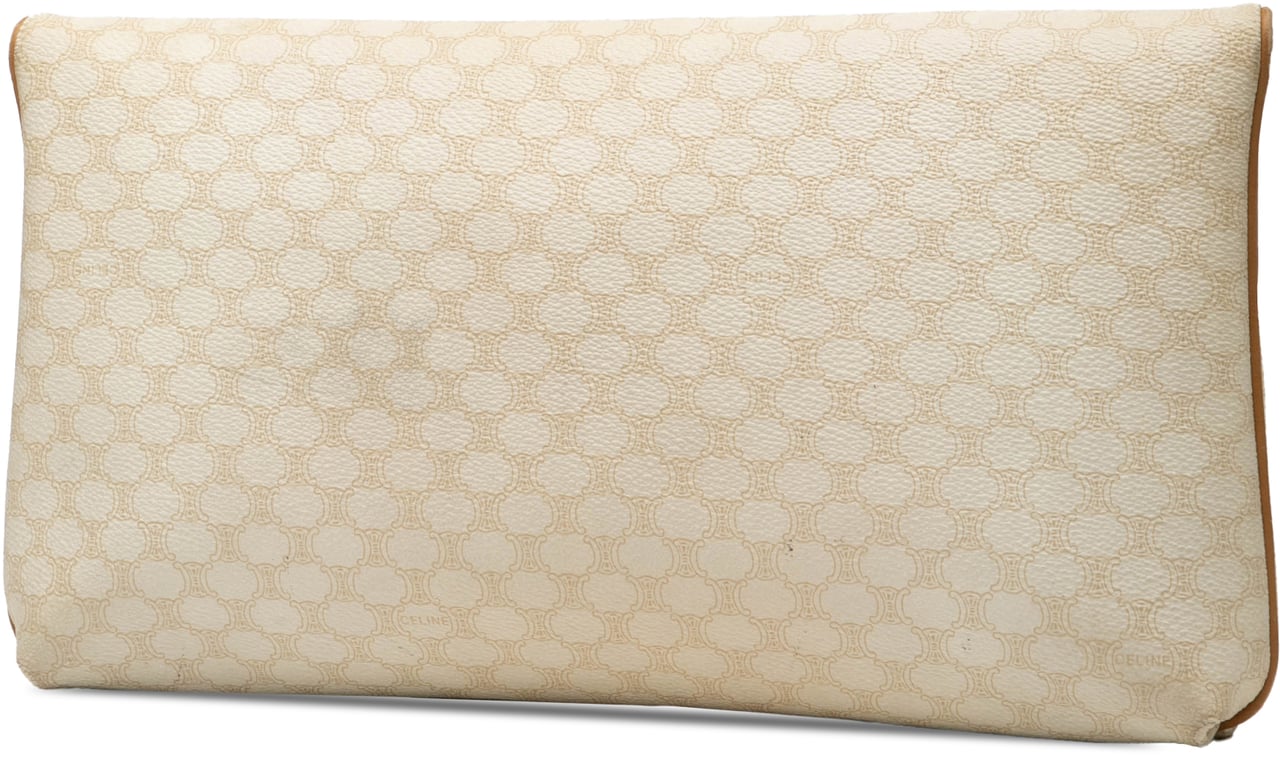 Celine Macadam Coated Canvas Clutch Bruin