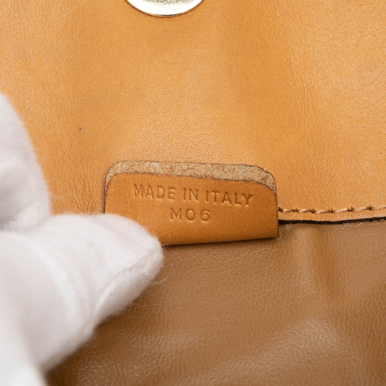 Celine Macadam Coated Canvas Clutch Bruin