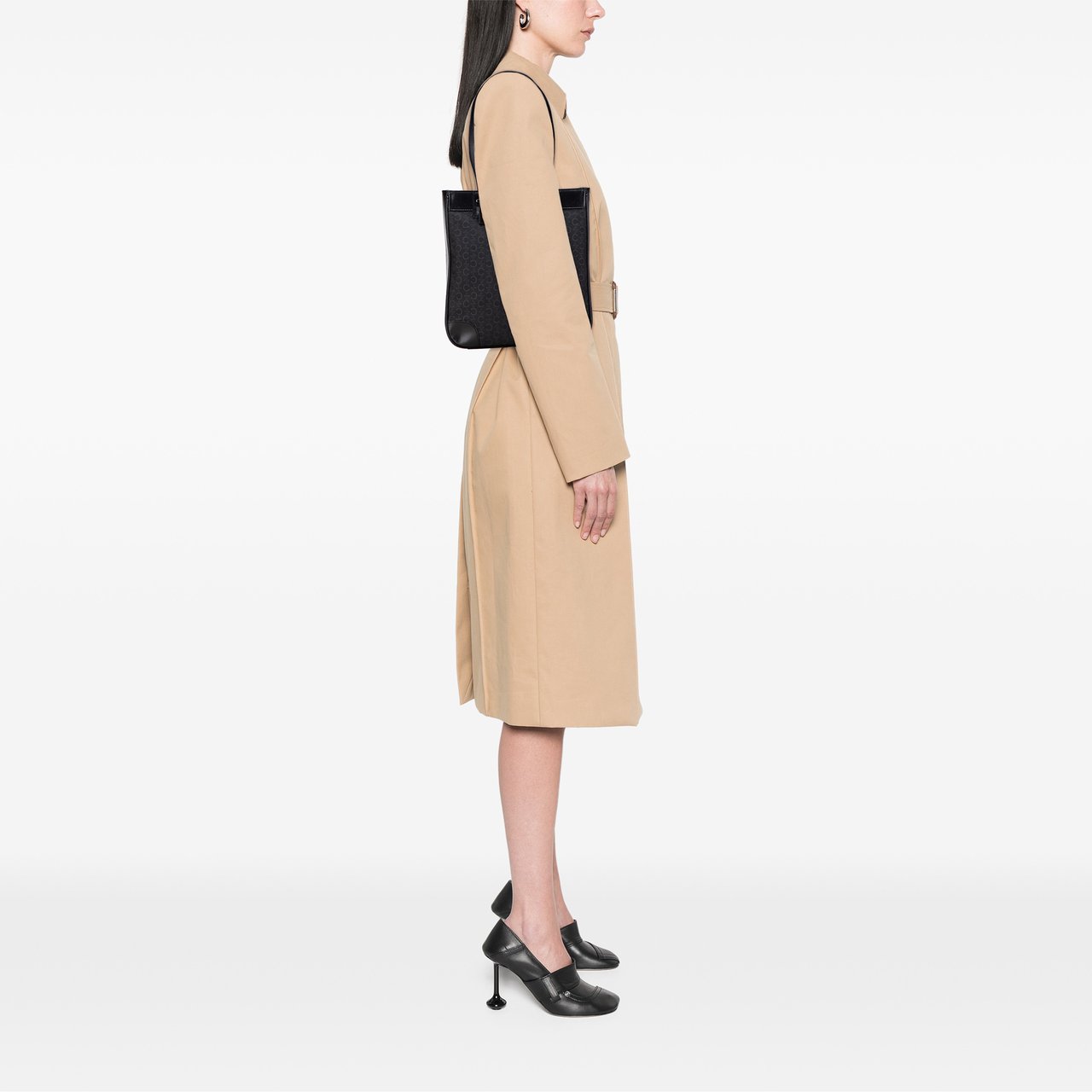 Celine C Macadam Canvas Tote Zwart