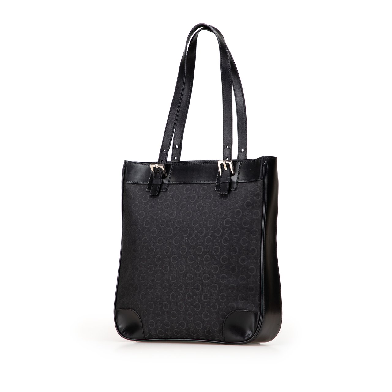 Celine C Macadam Canvas Tote Zwart