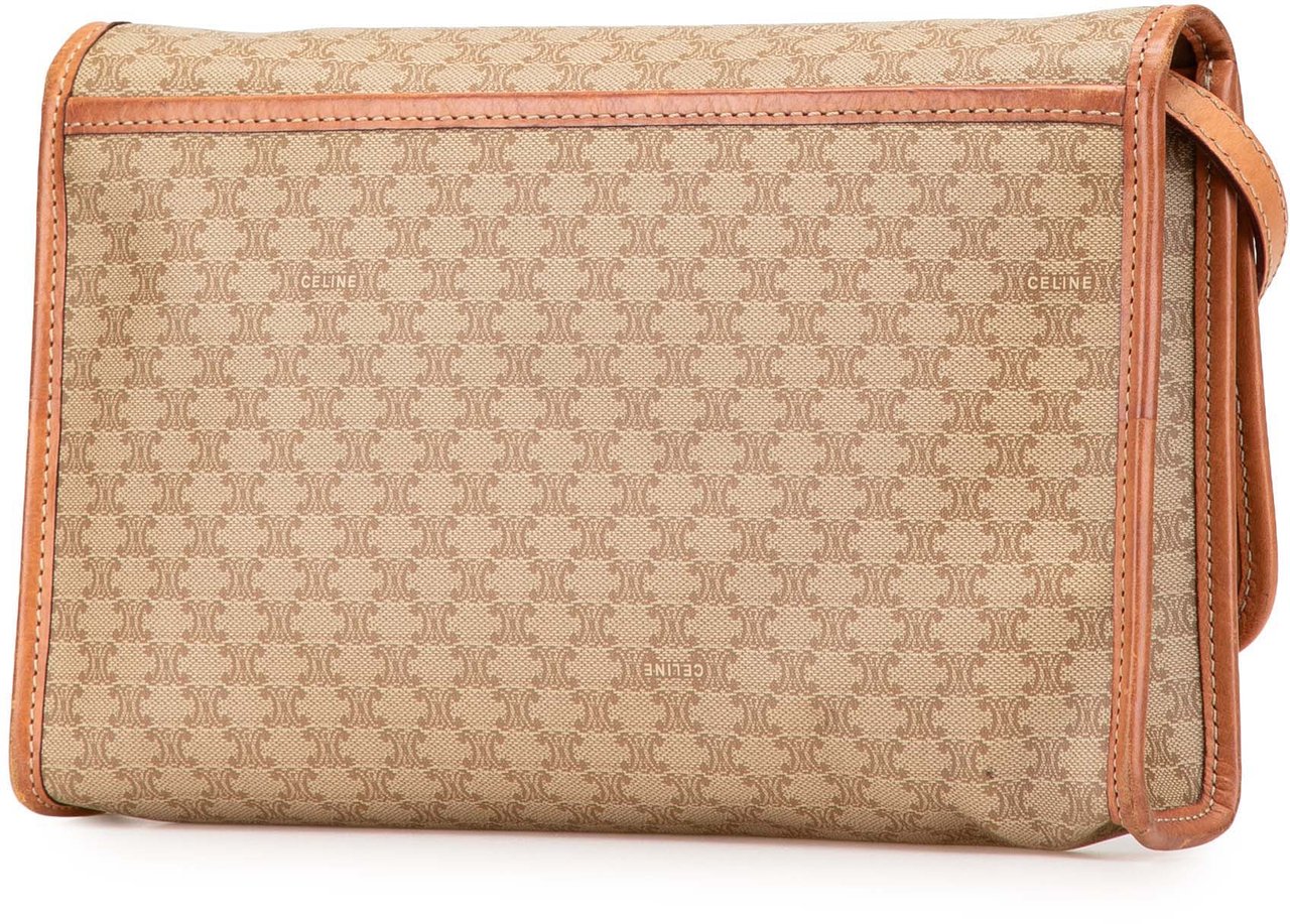 Celine Macadam Coated Canvas Crossbody Bruin