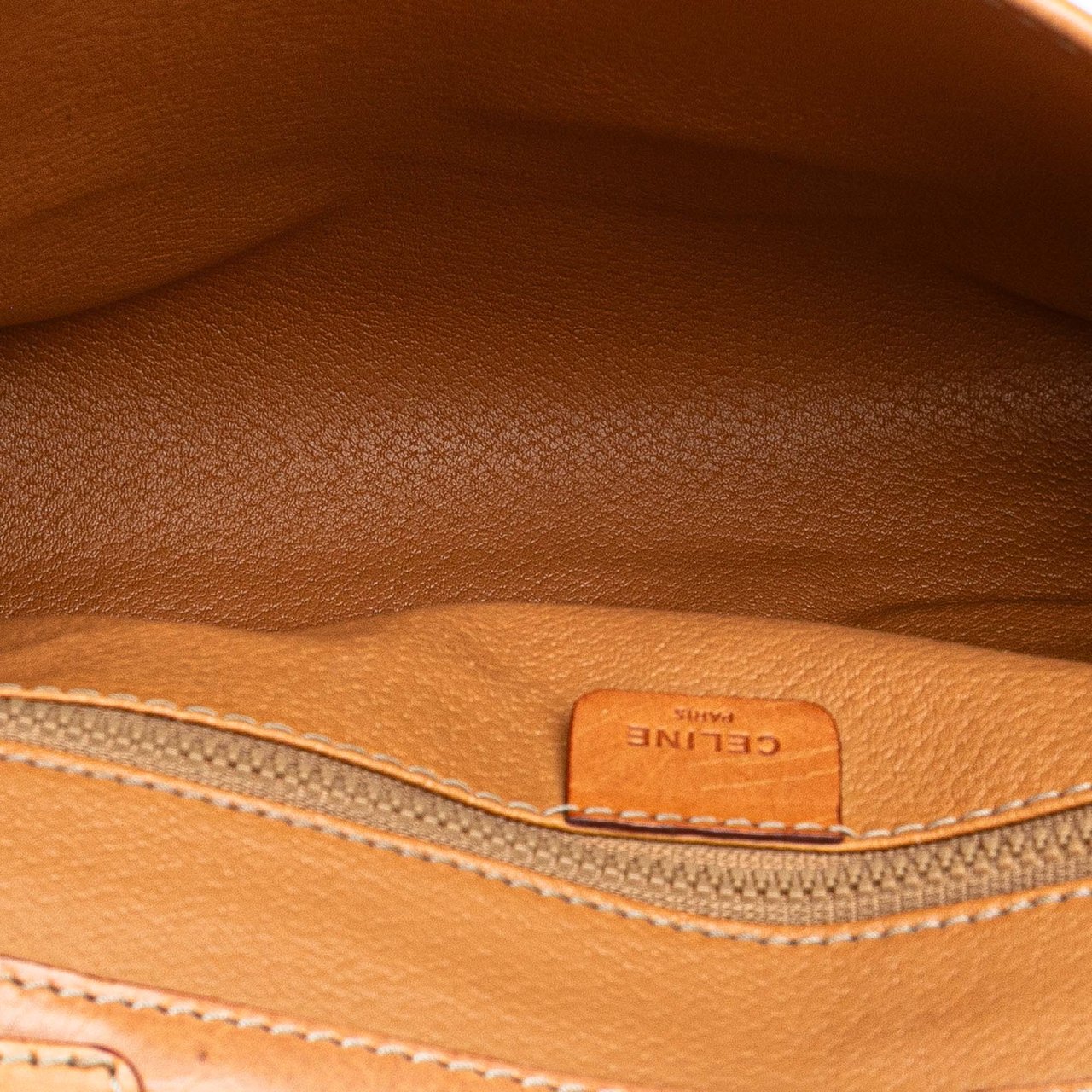 Celine Macadam Coated Canvas Crossbody Bruin
